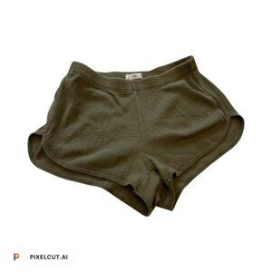 Aritzia Olive Textured Shorts Size XS